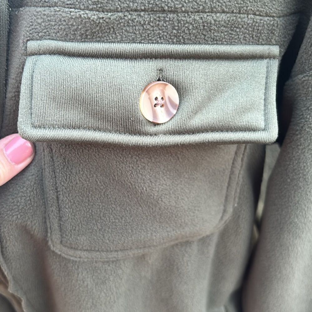 NWT Natural Reflections Fleece shacket - Picture 10 of 14